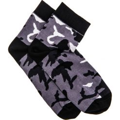 SKARPETY MĘSKIE U10 - SZARE/MORO. Szare skarpetki męskie marki Ombre Clothing, w jednolite wzory, z bawełny. Za 7,99 zł.