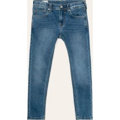 Pepe Jeans - Jeansy dziecięce Finly 128-180 cm. Niebieskie spodnie chłopięce Pepe Jeans, bez wzorów, z elastanu. Za 259,90 zł.