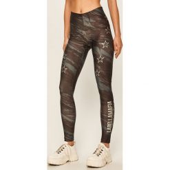 LaBellaMafia - Legginsy. Szare spodnie damskie LABELLAMAFIA, s, z nadrukiem, z elastanu. W wyprzedaży za 159,90 zł.