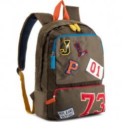 Plecak PEPE JEANS - Patches Backpack PB030193 Otter Green 751. Zielone plecaki damskie marki Pepe Jeans, z jeansu. W wyprzedaży za 159,00 zł.
