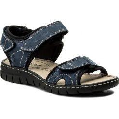 Sandały JOSEF SEIBEL - Stefanie 01 93401 751 541 Jeans/Kombi. Niebieskie klapki damskie marki Josef Seibel, bez wzorów, z jeansu, bez obcasa. W wyprzedaży za 199,00 zł.