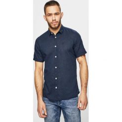 Tom Tailor Denim - Koszula. Niebieskie koszule męskie TOM TAILOR DENIM, s, bez wzorów, z bawełny, klasyczne, z klasycznym kołnierzykiem, z krótkim rękawem. Za 169,90 zł.