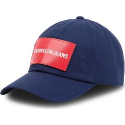 Czapka z daszkiem CALVIN KLEIN JEANS - J K40K400258 436. Niebieskie czapki męskie Calvin Klein Jeans, bez wzorów, z bawełny. Za 159,00 zł.