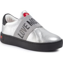 Sneakersy LOVE MOSCHINO - JA15043G1AIB190B N.Lam.Arg/VI.Ne. Szare półbuty damskie Love Moschino, ze skóry ekologicznej. Za 799,00 zł.