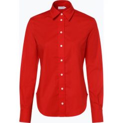 Calvin Klein - Bluzka damska, czerwony. Czerwone bluzki damskie Calvin Klein, bez wzorów, z bawełny, klasyczne, z klasycznym kołnierzykiem, bez rękawów. Za 229,95 zł.
