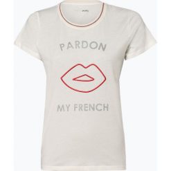 Marc Cain Sports - T-shirt damski, beżowy. Brązowe t-shirty damskie Marc Cain Sports, z nadrukiem, bez kołnierzyka. Za 299,95 zł.