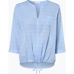 Opus - Bluzka damska – Fimo Chambray, niebieski. Niebieskie bluzki damskie Opus, bez wzorów, bez kołnierzyka, bez rękawów. Za 149,95 zł.