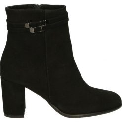 Botki - 1663 CAM NERO. Czarne botki damskie na zamek Venezia, ze skóry. Za 279,00 zł.
