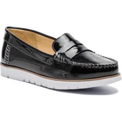 Mokasyny GEOX - D Kookean F D724PF 00066 C9999 Black. Czarne mokasyny damskie Geox, ze skóry ekologicznej, na płaskiej podeszwie. W wyprzedaży za 269,00 zł.