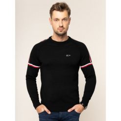 Sweter Tommy Hilfiger Tailored MERCEDES-BENZ Stripe TT0TT05785. Czarne swetry męskie Tommy Hilfiger Tailored, xxl, bez wzorów, z poliesteru, klasyczne, z klasycznym kołnierzykiem, bez kaptura. W wyprzedaży za 369,00 zł.