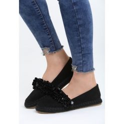 Espadryle damskie: Czarne Espadryle Yes Y’All