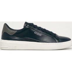 Guess Jeans - Buty. Czarne sneakersy męskie Guess Jeans, z okrągłym noskiem, na sznurówki. Za 499,90 zł.