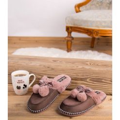 Kapcie damskie Natural Style NS-243 Brązowe. Pomarańczowe kapcie damskie NATURAL STYLE, z bawełny. Za 39,00 zł.