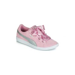 Buty Dziecko Puma JR PUMA VIKKY RIBBON.LILAC. Różowe trampki i tenisówki damskie Puma, bez wzorów, bez zapięcia. Za 175,20 zł.
