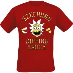 T-shirty męskie: Rick And Morty Szechuan Dipping Sauce T-Shirt czerwony