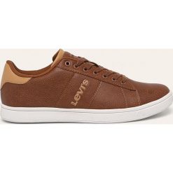 Levi's - Buty. Pomarańczowe sneakersy męskie Levi's®, z okrągłym noskiem, na sznurówki. Za 239,90 zł.