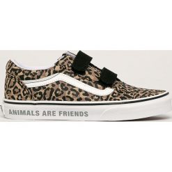 Vans - Tenisówki dziecięce. Pomarańczowe trampki dziewczęce Vans, z gumy. Za 239,90 zł.