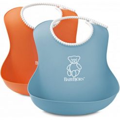 Śliniaki: Babybjörn 2 Śliniaki , Pomarańcz/Turkus