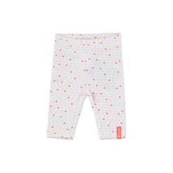 Spodnie niemowlęce: FEETJE Girls Baby Leginsy HEARTS white