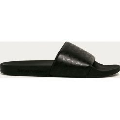 Emporio Armani - Klapki. Białe kapcie męskie Emporio Armani, z gumy. Za 279,90 zł.