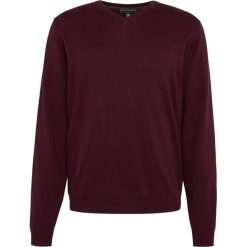 Finshley & Harding - Sweter męski z dodatkiem kaszmiru, czerwony. Czerwone swetry klasyczne męskie marki Finshley & Harding, xxl, z aplikacjami, z bawełny. Za 179,95 zł.