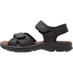 Sandały męskie skórzane: Panama Jack SANDERS BASIC Sandały trekkingowe black