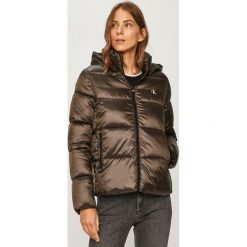 Calvin Klein Jeans - Kurtka. Szare kurtki damskie Calvin Klein Jeans, s, bez wzorów, z poliesteru, krótkie. Za 849,90 zł.
