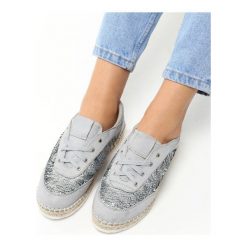 Szare Espadryle Jery. Szare espadryle damskie marki Tamaris, z materiału. Za 59,99 zł.