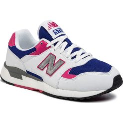 Sneakersy NEW BALANCE - ML570BNC Biały Kolorowy. Białe sneakersy męskie New Balance, na co dzień, bez wzorów, ze skóry ekologicznej, eleganckie, bez zapięcia. W wyprzedaży za 199,00 zł.