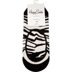 Skarpetki męskie: Skarpety Stopki Unisex HAPPY SOCKS – ZEB06-1000 Biały Czarny