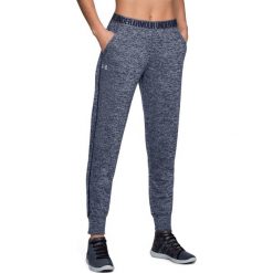 Spodnie dresowe damskie: Under Armour Spodnie damskie Pla Up Pant - Twist granatowe r. XS (1311331-411)