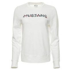 Mustang Bluza Damska Flower, Xs, Biała. Białe bluzy damskie Mustang, xs, bez wzorów, bez rękawów, bez kaptura. Za 242,00 zł.