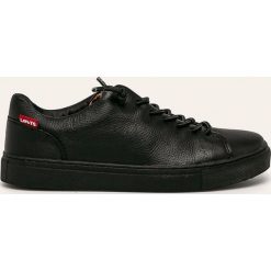 Levi's - Buty. Czarne buty sportowe damskie Levi's®, bez wzorów, ze skóry, sportowe. W wyprzedaży za 259,90 zł.