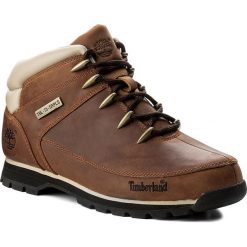 Trapery TIMBERLAND - Euro Sprint Hiker A121K/TB0A121K2141 Brown. Pomarańczowe timberki męskie Timberland, ze skóry. W wyprzedaży za 489,00 zł.