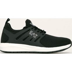 EA7 Emporio Armani - Buty. Białe buty sportowe damskie EA7 Emporio Armani, bez wzorów, z materiału, sportowe. W wyprzedaży za 499,90 zł.