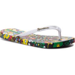 Japonki IPANEMA - Summer II Fem 82684 Black/White 22164. Białe klapki damskie Ipanema, bez wzorów, z tworzywa sztucznego, bez obcasa. W wyprzedaży za 69,00 zł.