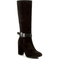 Kozaki SERGIO BARDI - Gaia FW12727917MP 801. Czarne kozaki damskie marki Sergio Bardi, ze skóry, eleganckie, bez obcasa, na obcasie, z paskami. W wyprzedaży za 299,00 zł.