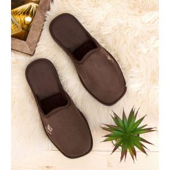 Kapcie męskie Natural Style NS-023 Brązowe. Pomarańczowe kapcie męskie NATURAL STYLE, z bawełny. Za 28,00 zł.