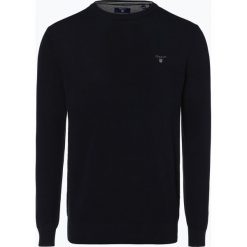Gant - Sweter męski, niebieski. Niebieskie swetry klasyczne męskie marki GANT, xl, z dzianiny, klasyczne, z klasycznym kołnierzykiem. Za 579,95 zł.