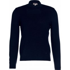 Swetry klasyczne męskie: Armani Collezioni WAFFLE Sweter dunkelblau