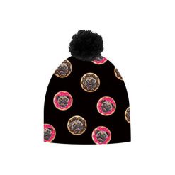 Czapka hauer CAKES PLUS. Czarne czapki zimowe damskie marki Hauer, z nadrukiem, z polaru. Za 69,00 zł.