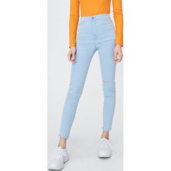 Jeansy high waist - Niebieski. Niebieskie jeansy damskie Sinsay, z podwyższonym stanem. Za 69,99 zł.