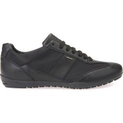 Geox - Buty. Czarne sneakersy męskie Geox, z okrągłym noskiem, na sznurówki. Za 429,90 zł.