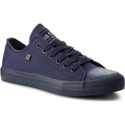 Trampki BIG STAR - V274954 Navy. Niebieskie półbuty damskie marki BIG STAR, na co dzień, bez wzorów, z gumy, retro, bez obcasa, na płaskiej podeszwie, bez zapięcia. Za 89,00 zł.