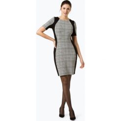 Marc Cain Collections - Sukienka damska, czarny. Czarne sukienki damskie Marc Cain Collections, w kratkę, eleganckie, bez kołnierzyka, bez rękawów. Za 849,95 zł.