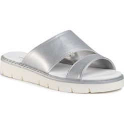 Klapki KEDDO - 807105/06-02E Silver. Szare klapki damskie Keddo, bez wzorów, ze skóry ekologicznej, bez obcasa. W wyprzedaży za 99,00 zł.