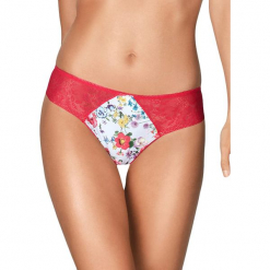 Stringi "Capri" w kolorze różowym. Czerwone stringi Kinga, s, w koronkowe wzory, z koronki. W wyprzedaży za 34,95 zł.