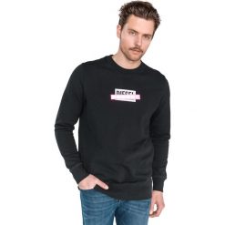 Diesel S Gir Die Bluza Czarny. Czarne bluzy męskie Diesel, s, z nadrukiem, z materiału, bez kołnierzyka, bez rękawów, bez kaptura. Za 542,95 zł.