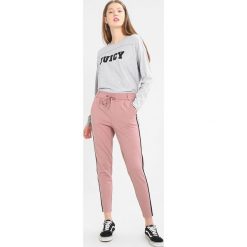 Bluzki asymetryczne: Juicy Couture LOGO CONTRAST STITCH GRAPHIC Bluzka z długim rękawem silver