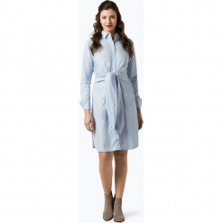 BOSS Casual - Sukienka damska – Cooli, niebieski. Niebieskie sukienki damskie na komunię marki BOSS Casual, na co dzień, casualowe, koszulowe. Za 849,95 zł.